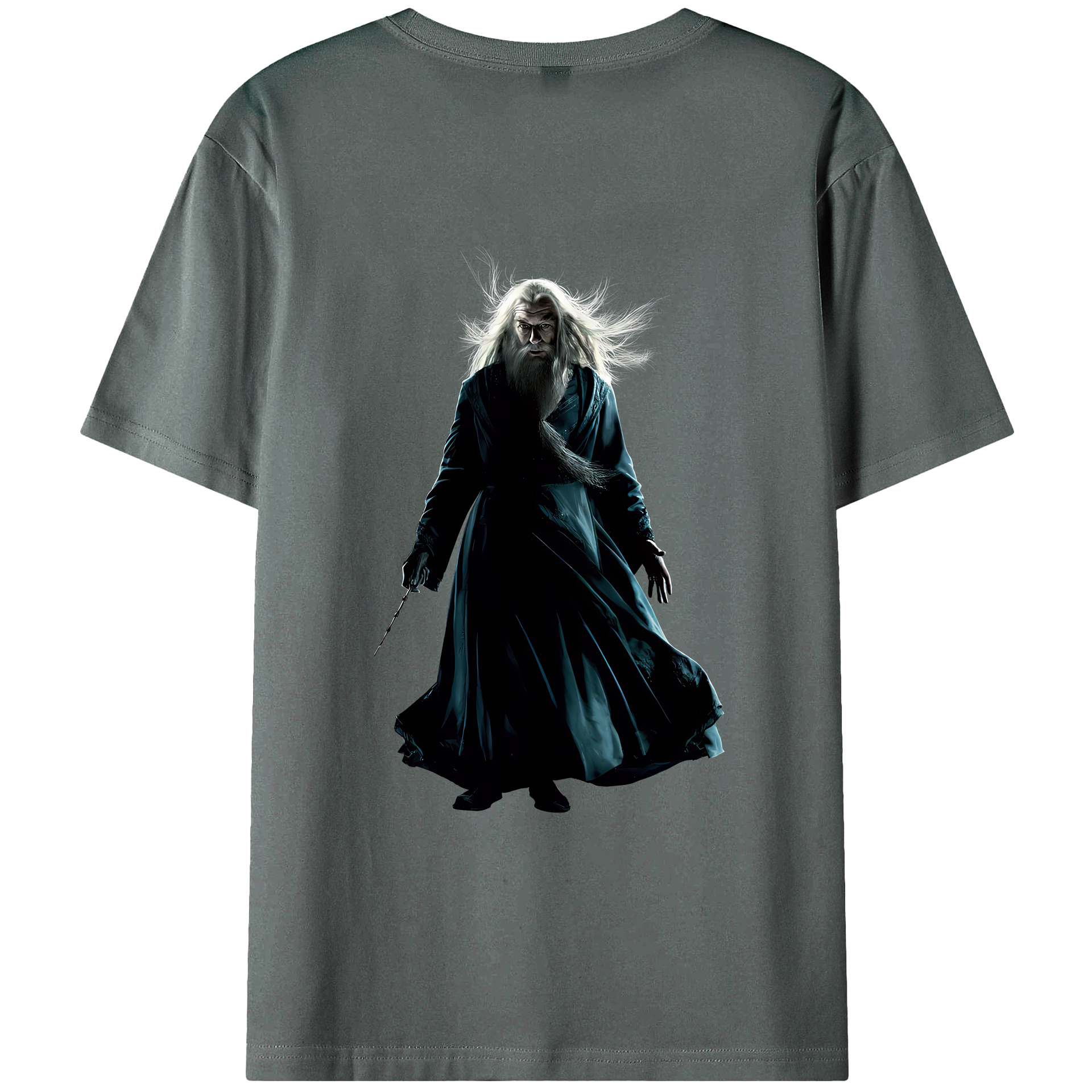 （画像用） Harry Potter ハリー・ポッターシリーズ 綿100％ メンズ半袖Tシャツ（バックプリント） 通気性